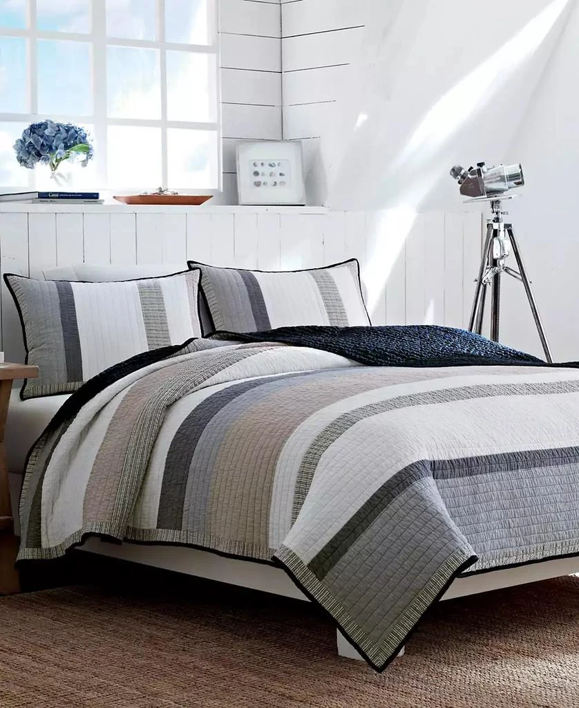 Nautica Tideway Cotton Woven Reversible Quilt 1