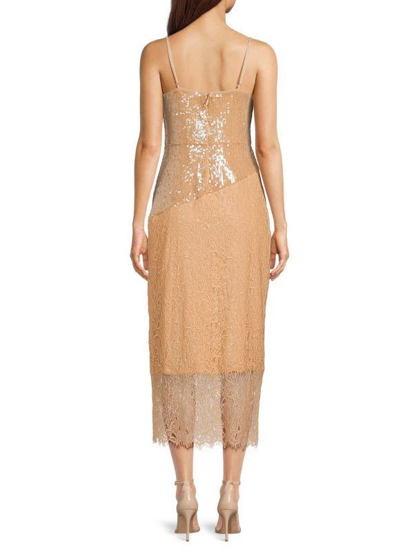 BCBG Side Slit Sequined Midi Dress 2