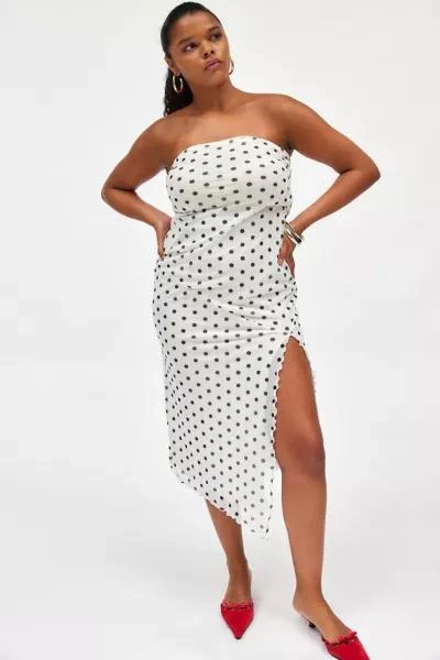 Urban Outfitters UO Samara Mesh Strapless Stretch Midi Dress 3