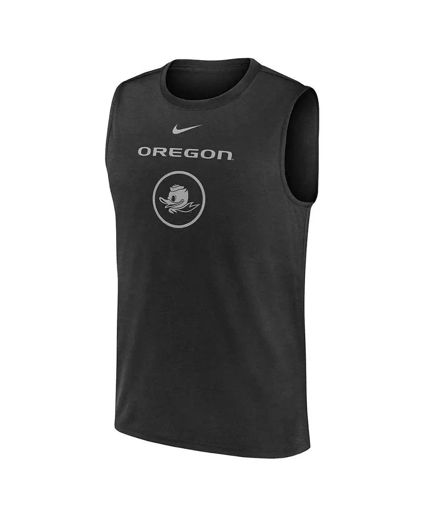 NIKE Men's Black Oregon Ducks On-Court Basketball Practice Legend Sleeveless T-Shirt 2