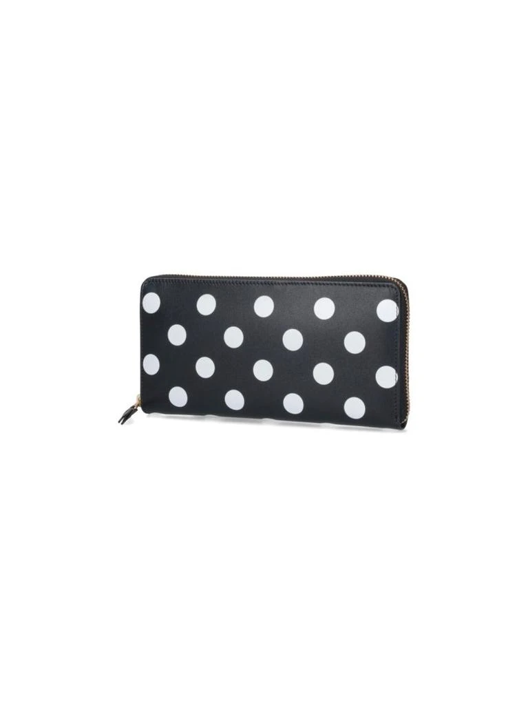 Comme des Garcons Polka Dot Zip Wallet – Black 3