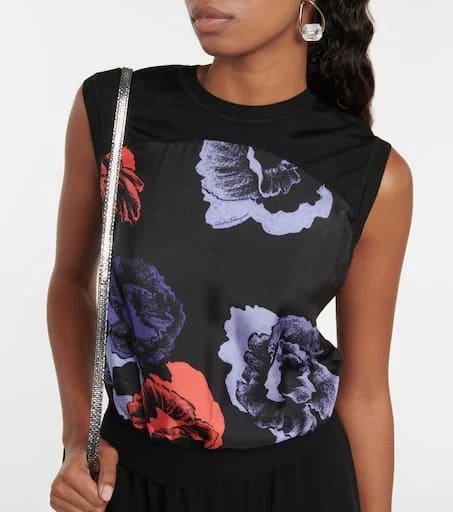 Salvatore Ferragamo Floral wool and silk top 4