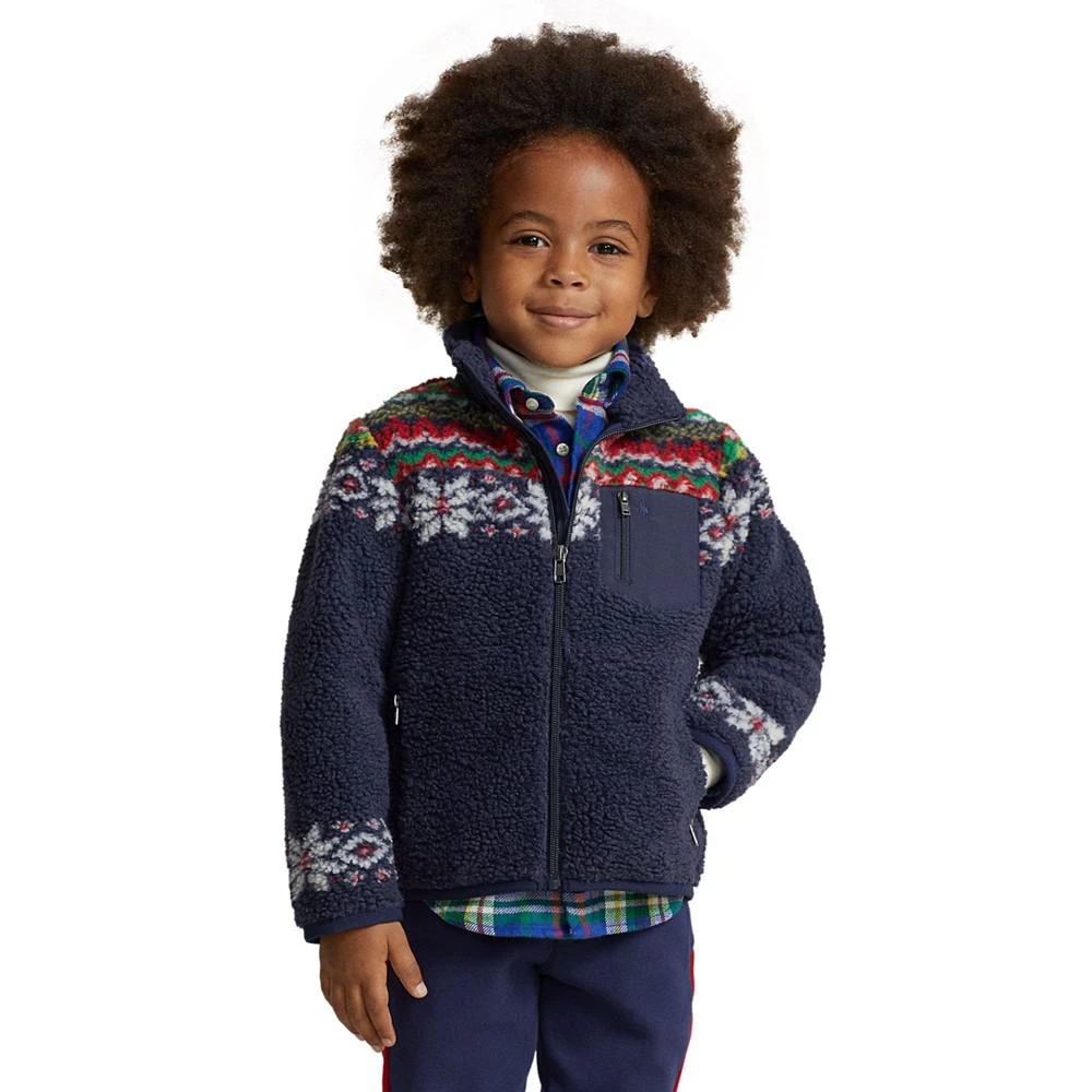 Polo Ralph Lauren Toddler and Little Boys Fair Isle Teddy Fleece Jacket 1