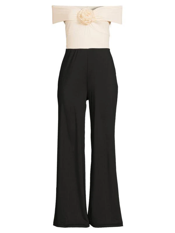 Bebe Rosette Off Shoulder Jumpsuit 3