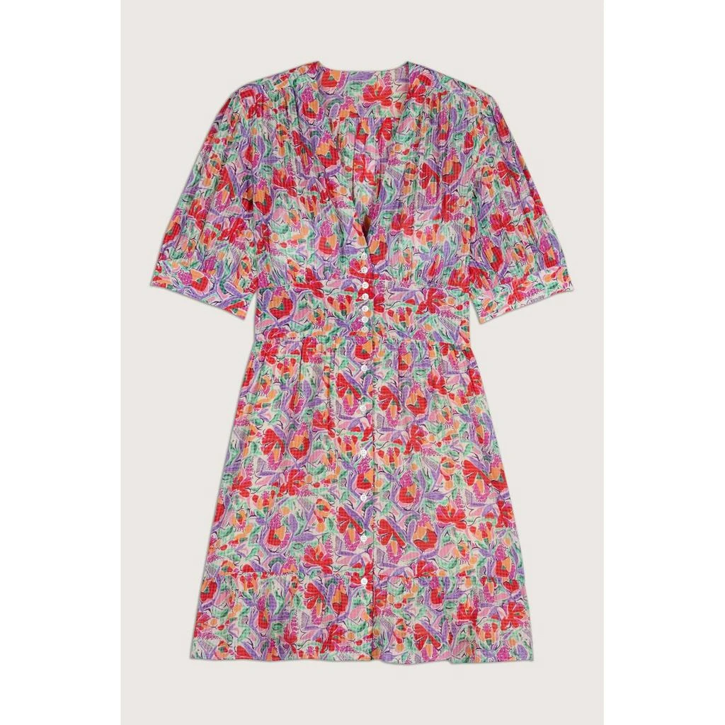 ba&sh Robe Aniela - Ecru - Femme 4