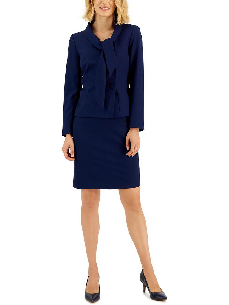 Le Suit Womens Office Pencil Skirt Three-Button Suit