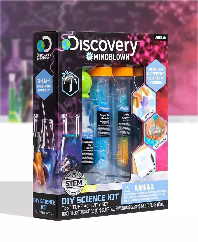 Discovery #MINDBLOWN Test Tubes Science Kit with 3 Educational Experiments Set, 14 Piece 6