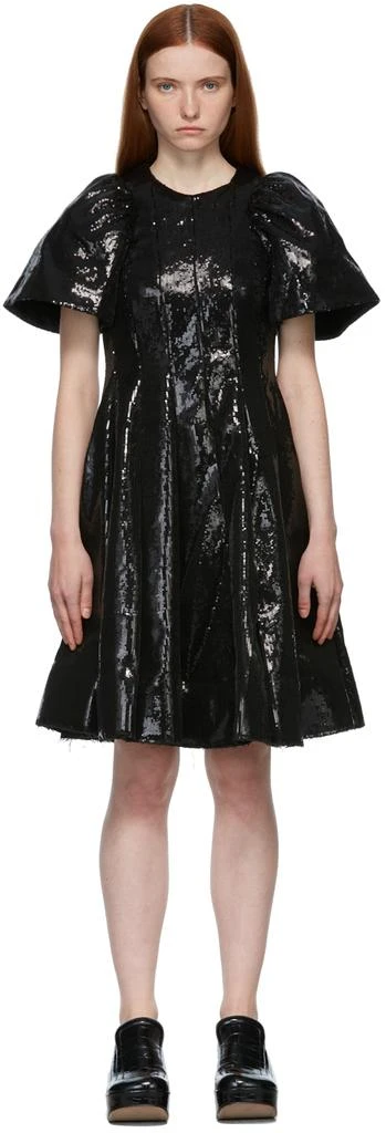 Shushu/Tong Black Sequin Slim Dress 1
