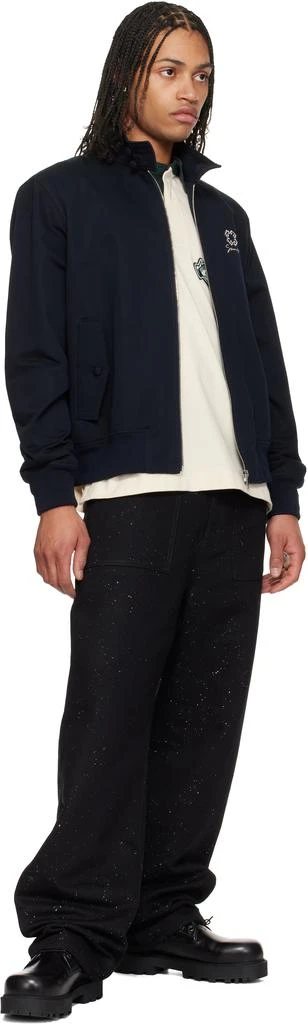 Givenchy Navy Monogram 72 Crystals Harrington Jacket 4