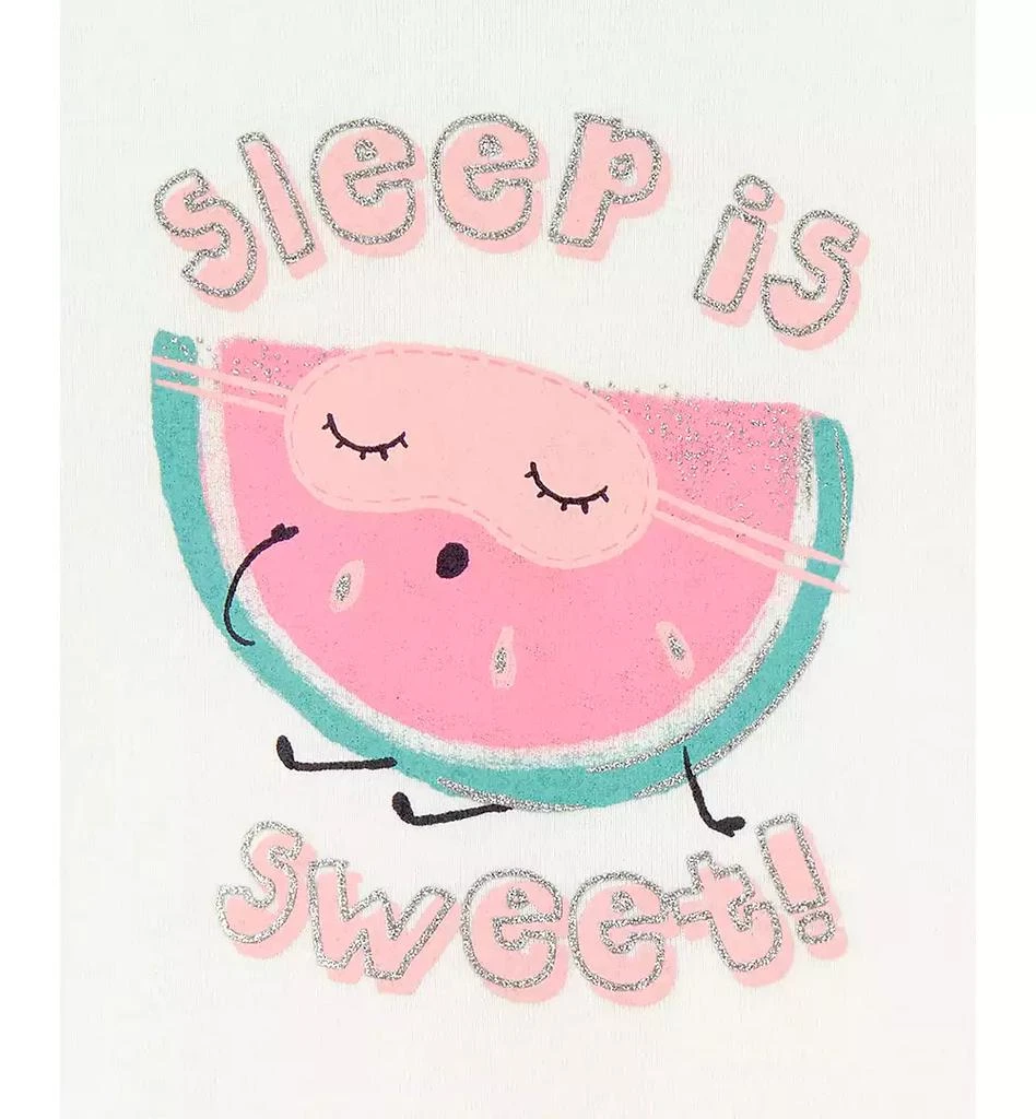 Carter's Toddler Girls Watermelon-Print 100% Snug-Fit Cotton Pajamas, 4 Piece Set 2