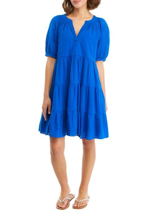 Crown & Ivy™ Ivy Womens Short Sleeve Peasant Dress 1
