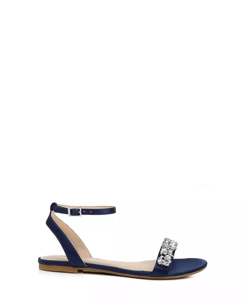Badgley Mischka Women's Ohara Embellished Evening Flat Sandals 2