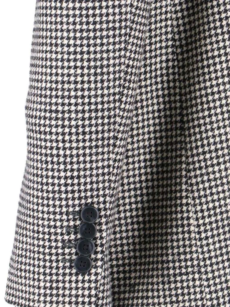 LARDINI Double-Breasted Houndstooth Blazer With Metal Logo Detail 3