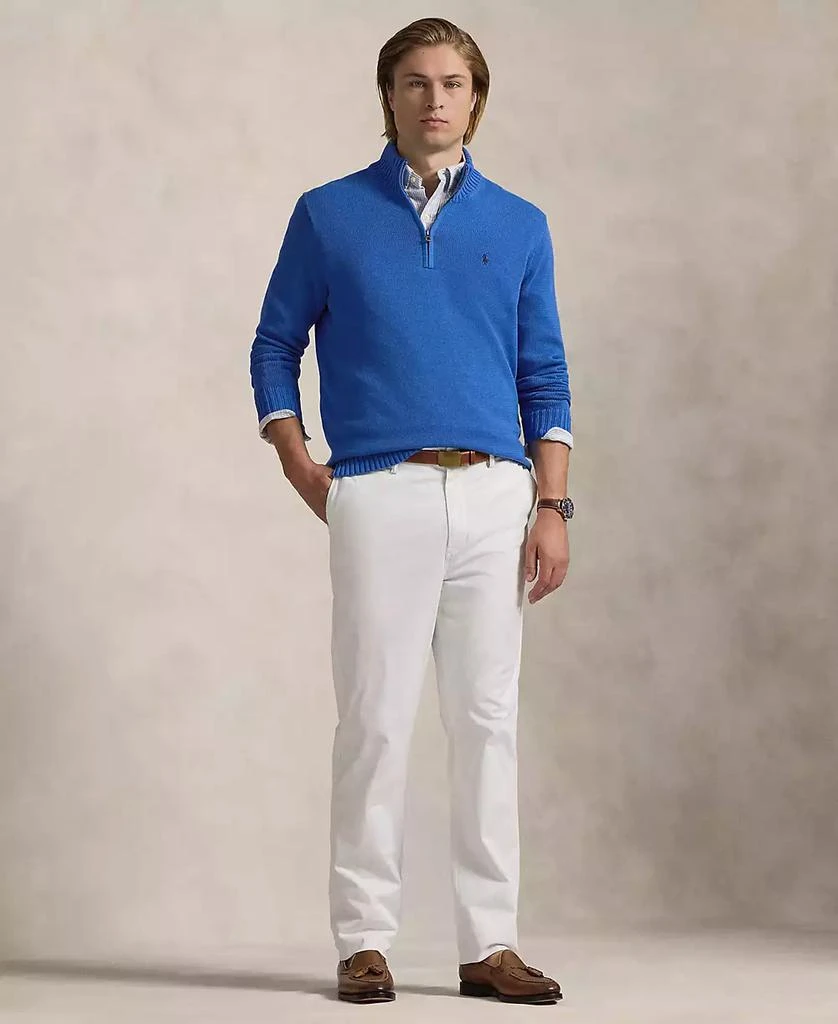 Ralph Lauren Men's Big & Tall Cotton Quarter-Zip Sweater 4