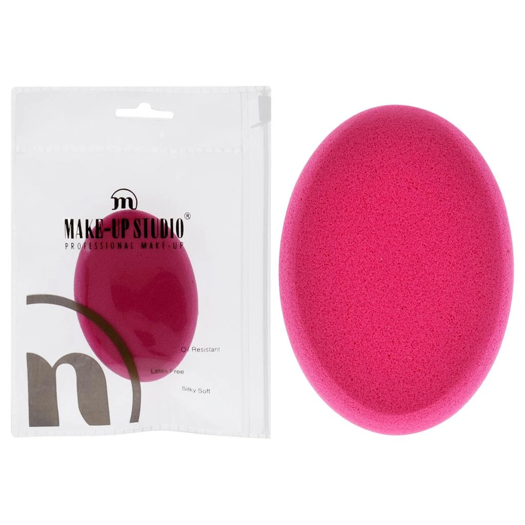 Make-Up Studio Oval Buffed Sponge Blending - Dark Pink by  for Women - 1 Pc Sponge 1