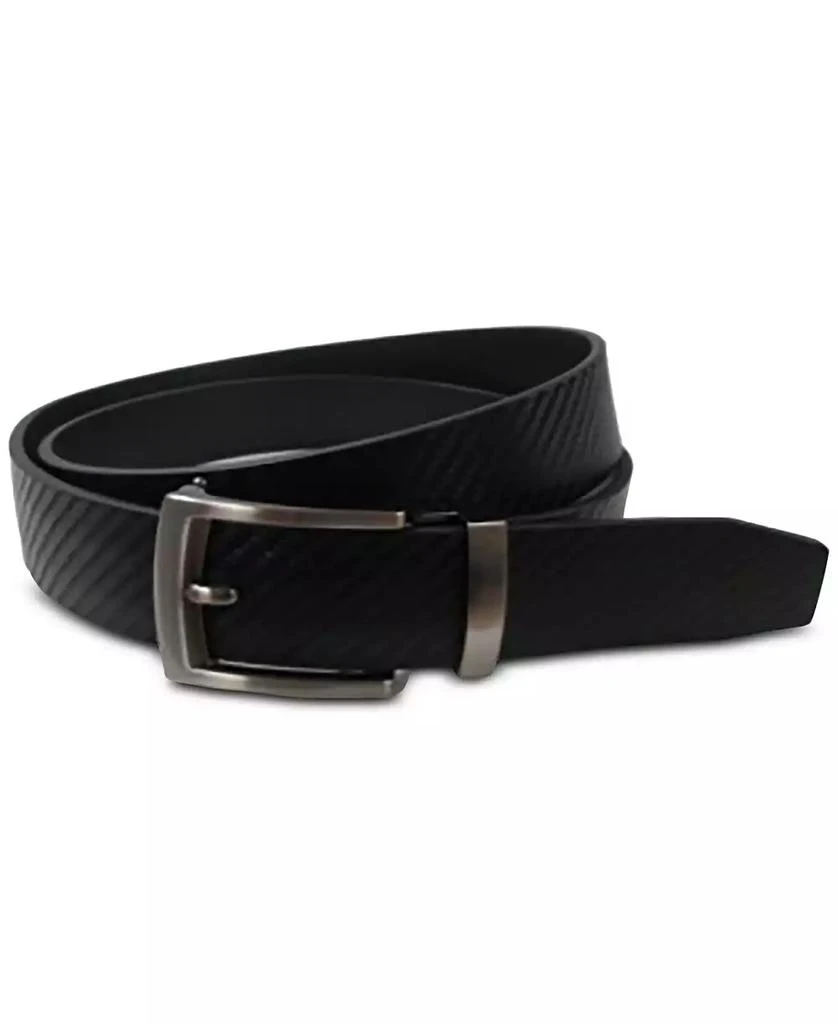 NIKE Men's Acu-Fit Bonded Leather Carbon Texture Belt 1
