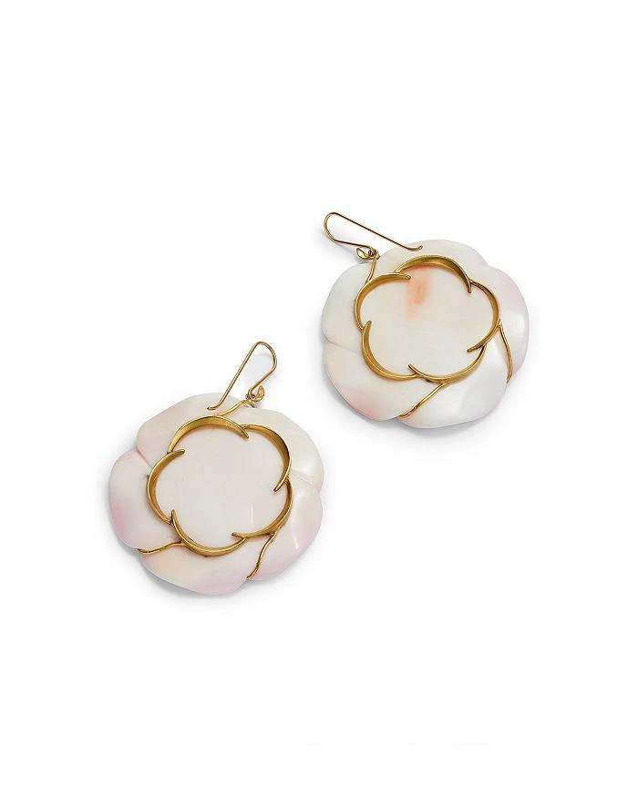 ANNETTE FERDINANDSEN DESIGN Annette Ferdinandsen 18K Yellow Gold Pink Conch Camilla Blossom Earrings 4