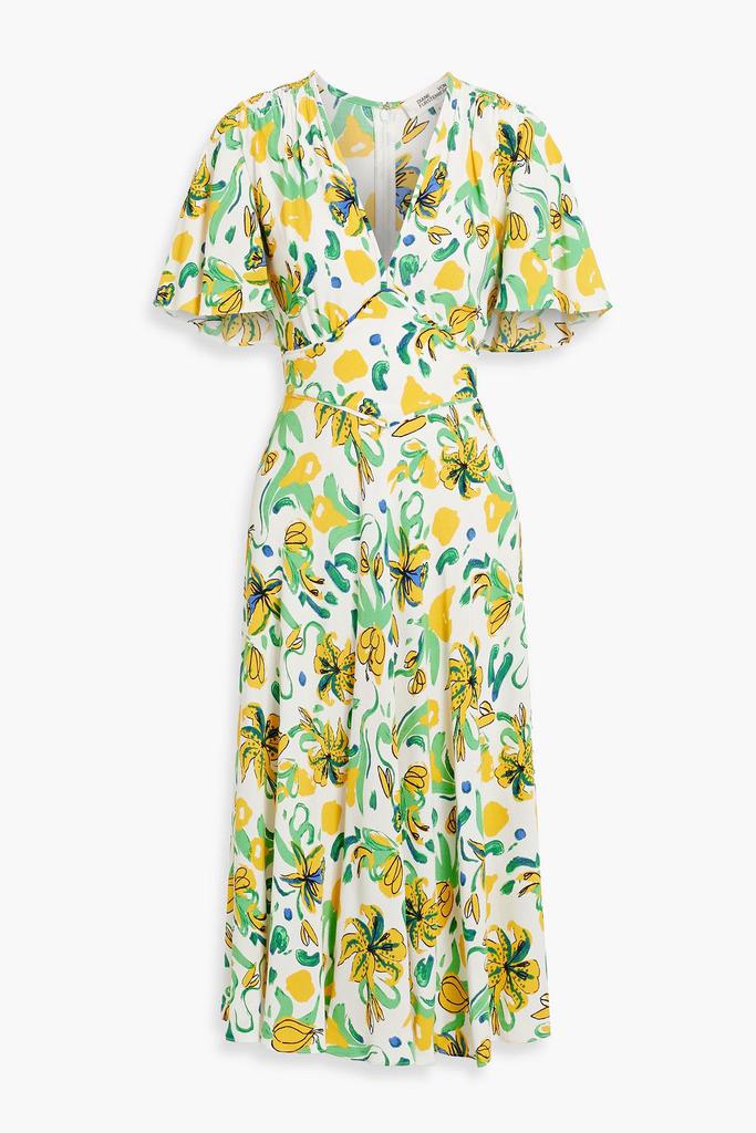 Diane von Furstenberg Vibeke printed crepe midi dress