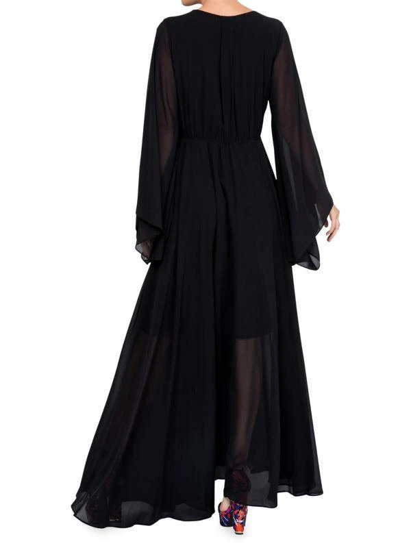 Meghan LA Sunset Angle Long Sleeve Maxi Dress 2