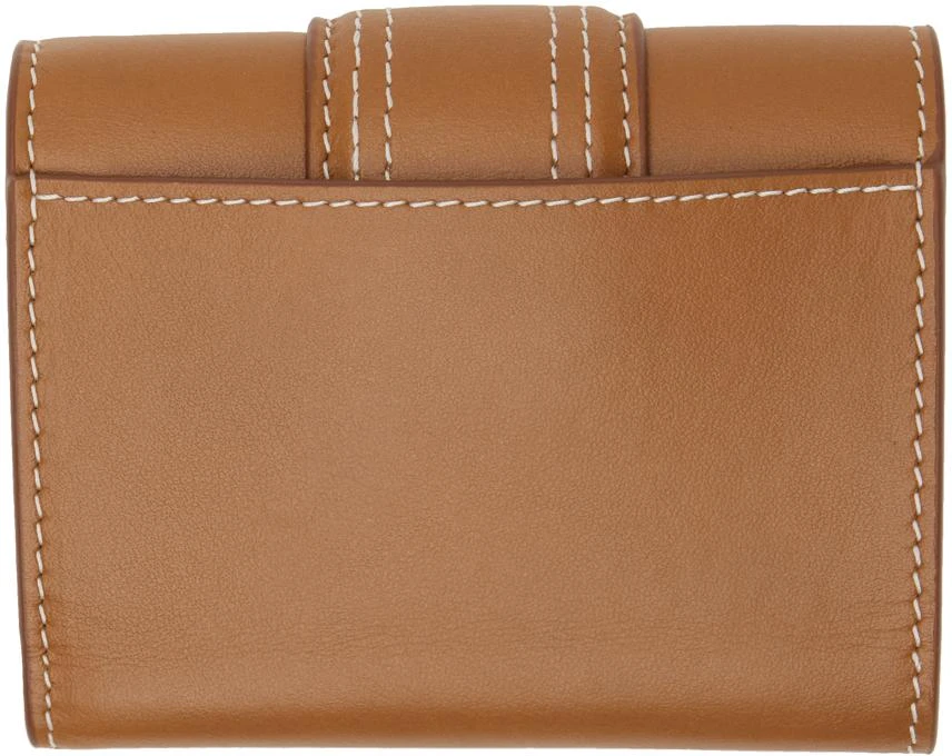 JACQUEMUS Brown Les Classiques 'Le compact Bambino' Wallet 2