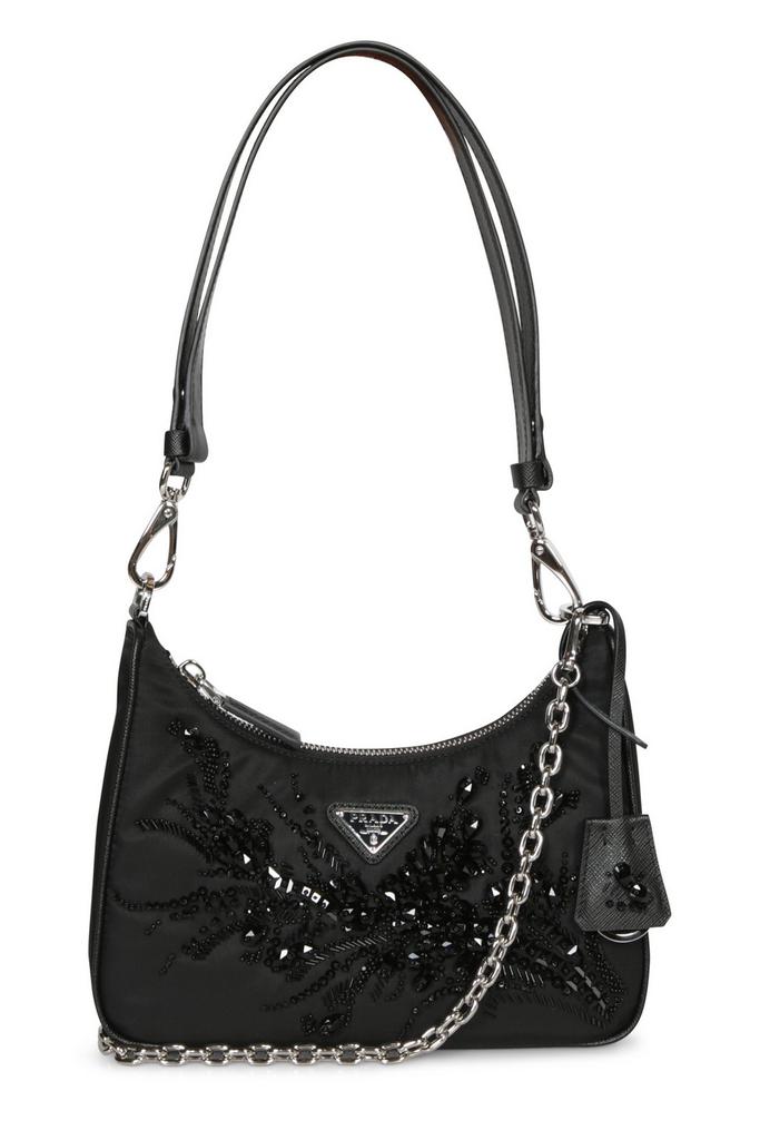 Prada Black Re-Edition mini bag in Naplak patent leather