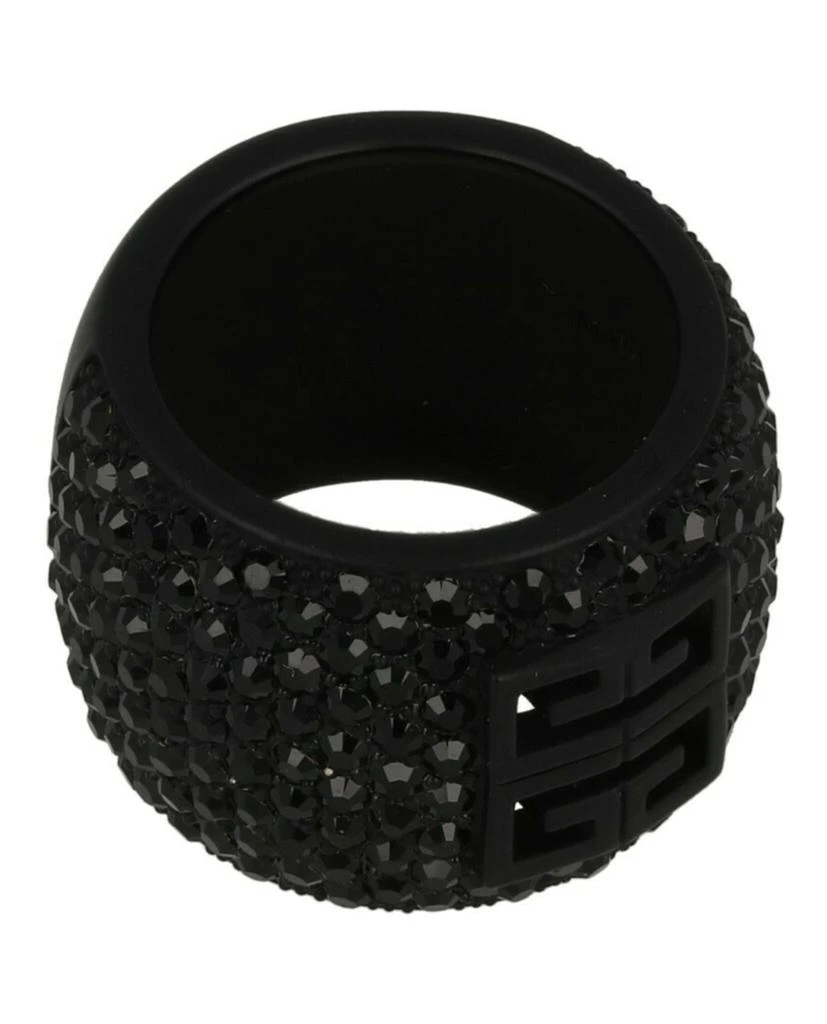 Givenchy 4G Ring In Metal With Crystals