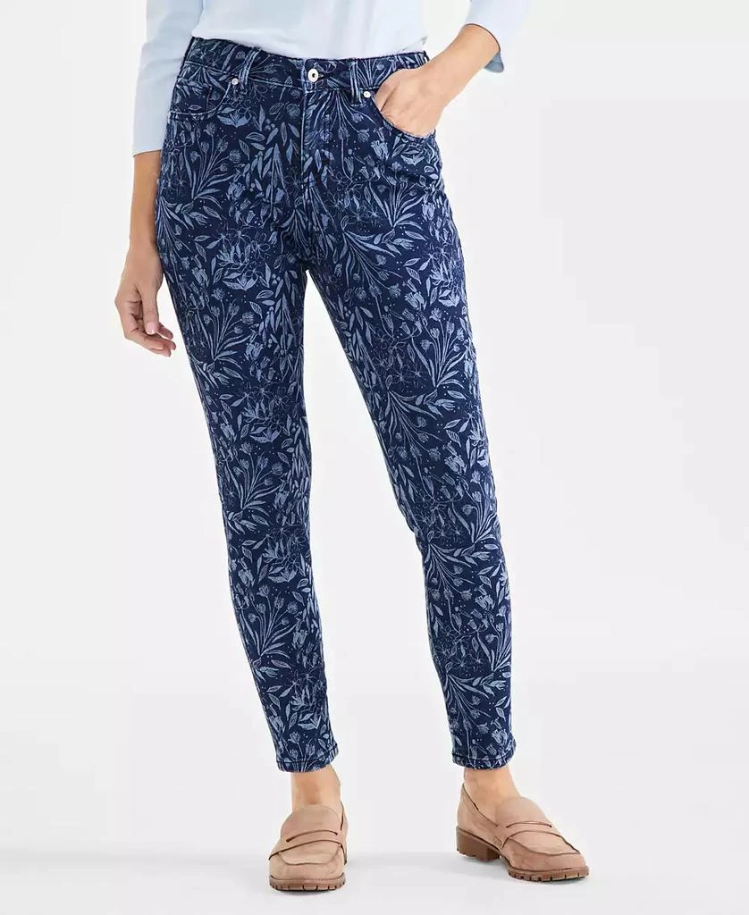 Style & Co Petite Printed Mid-Rise Curvy Skinny Jeans, Created for Macy's 2