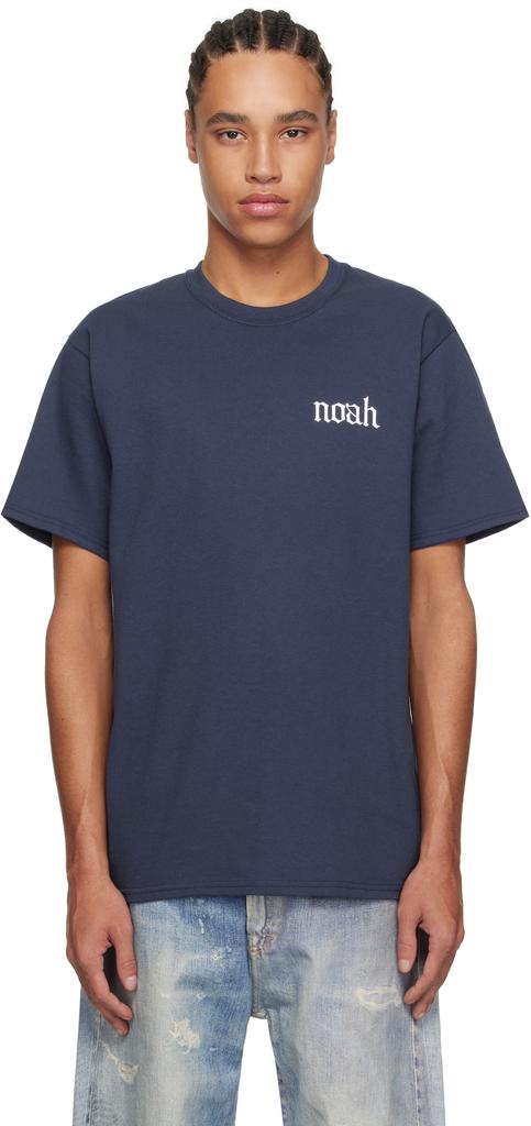 Noah Navy Gothic 'N' T-shirt