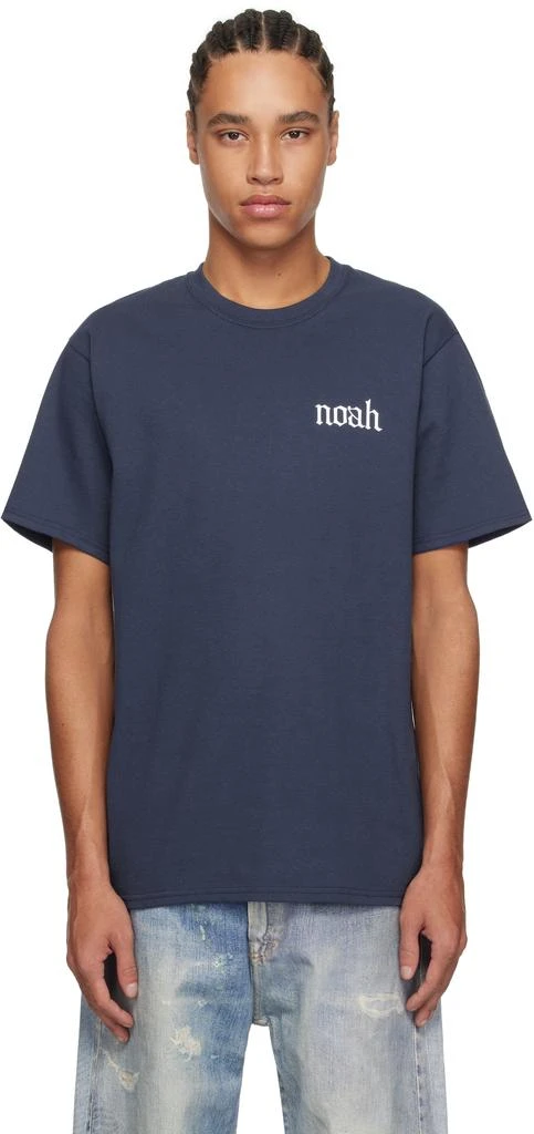Noah Navy Gothic 'N' T-shirt 1