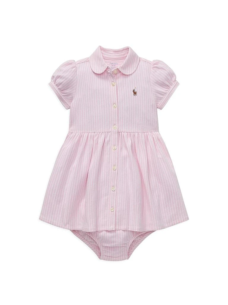 Ralph Lauren Baby Girl's 2-Piece Oxford Shirtdress & Bloomers Set 1