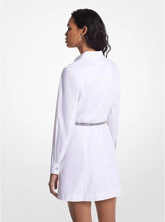 Michael Kors Organic Stretch Cotton Poplin Belted Shirtdress 2