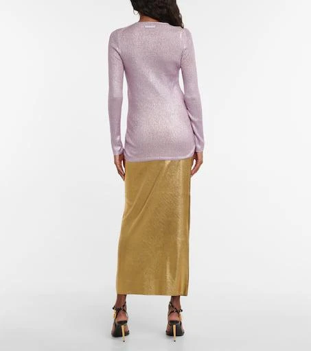 Tom Ford Ribbed cashmere and silk top 3