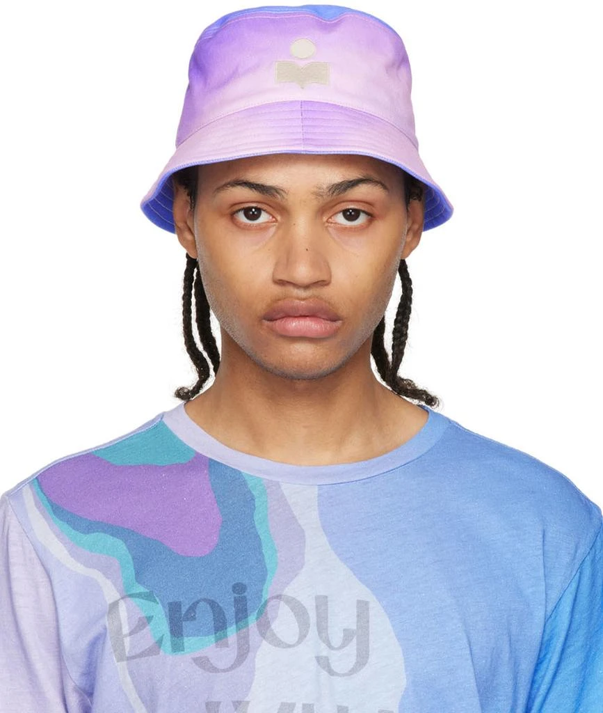 Lilac Haley Logo Hat Haley-Gb Hat - Isabel Marant - Lilac - Cotton main image 2