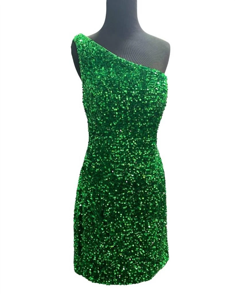 SOPHIA THOMAS Sophia Thomas - One Shoulder Sequin Dress 1