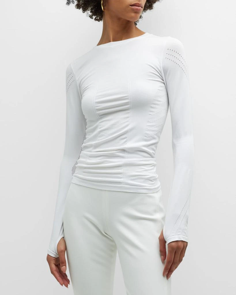 Blanc Noir Magnetic Long-Sleeve Mesh Top 4