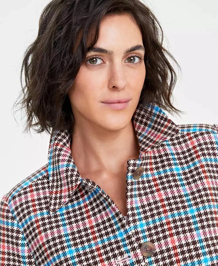 On 34th Women's Plaid Car Coat, Created for Macy's 2