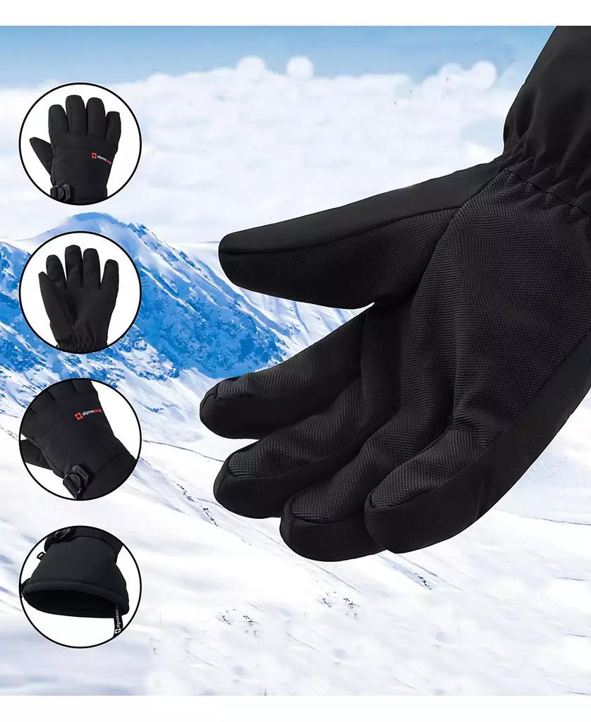 Alpine Swiss Mens Waterproof Ski Gloves Snowboarding 3M Thinsulate Winter Gloves