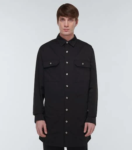 Rick Owens Cotton-blend poplin overshirt 3