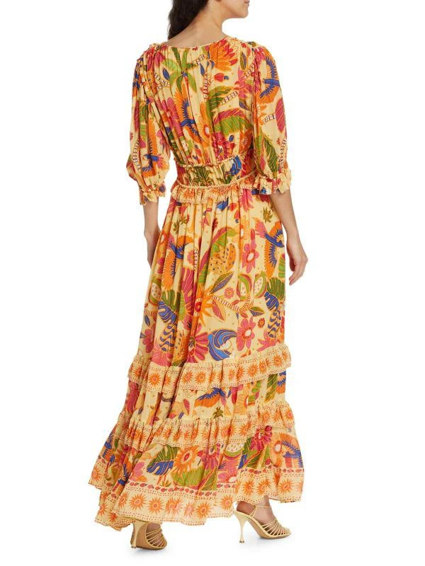 Farm Rio Rio Tapestry Floral Maxi Dress 2