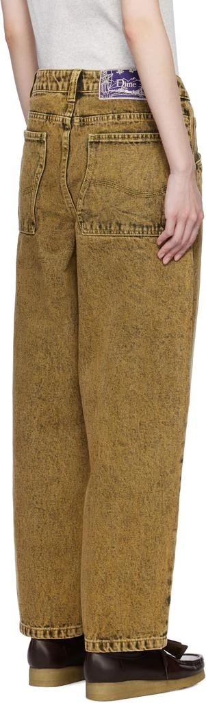 Dime Yellow Classic Baggy Jeans 3