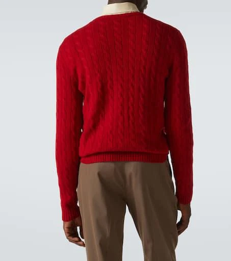 Valentino VLogo cable-knit cashmere sweater 4