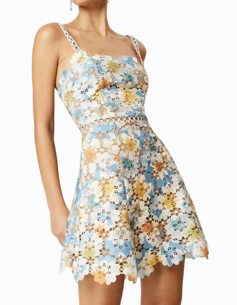 Elliatt Raindrops Dress In Blue Multi 5