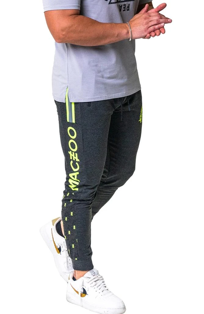 Maceoo Monogram Stretch Cotton Joggers 4