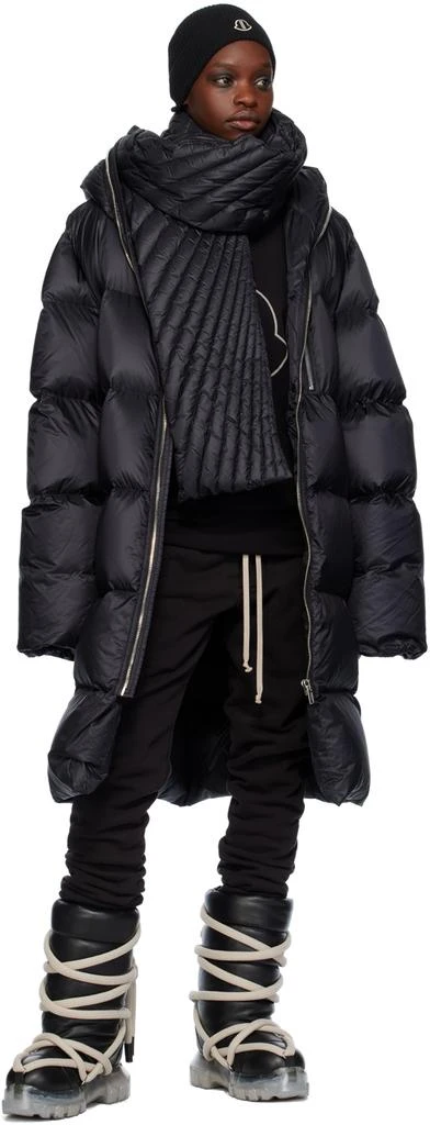 Rick Owens Moncler + Rick Owens Black Radiance Down Scarf 3
