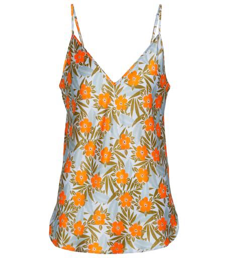 Lee Mathews Stella floral silk satin camisole