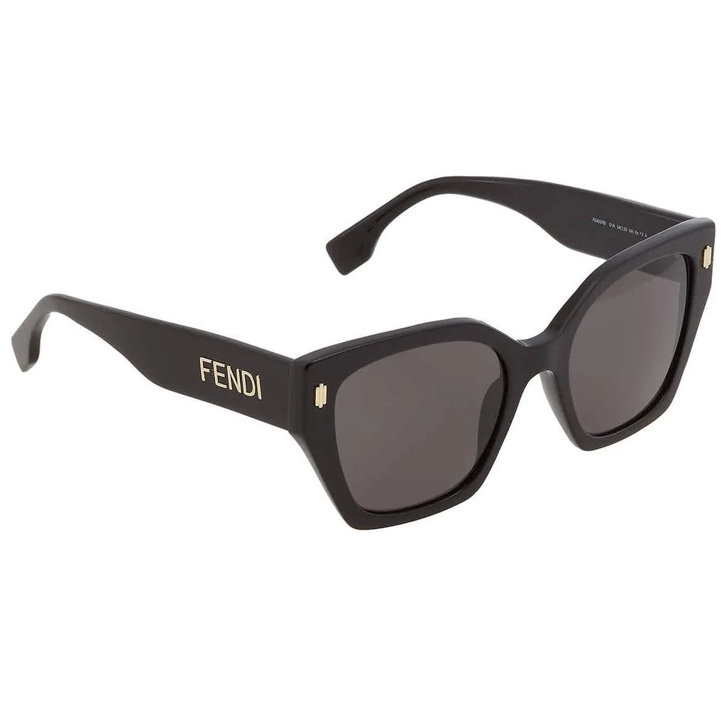 Fendi Smoke Cat Eye Ladies Sunglasses FE40070I 01A 54 3