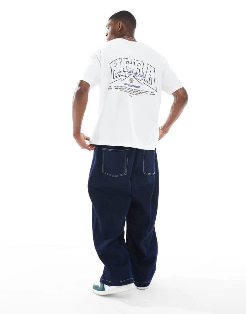 HERA Hera Mens worldwide t-shirt in white 3