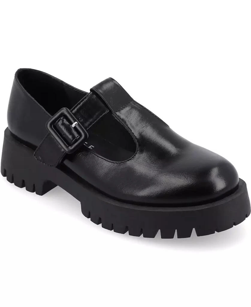 Journee Collection Women's Suvi Treaded Sole Mary Jane Flats 1