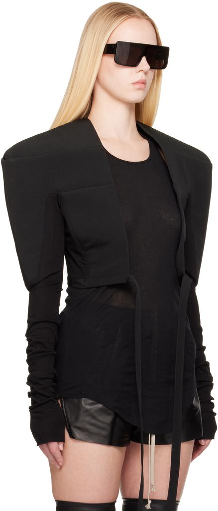 Rick Owens Black Hollywood Tight Blazer