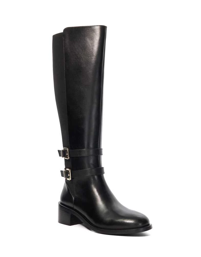 DUNE London Dune London Tatter knee high boots shoe in black 4
